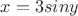 $x=3siny$