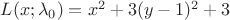 $L(x;\lambda_0)=x^2+3(y-1)^2+3$ $L(x;\lambda_0)=x^2+3(y-1)^2+3$