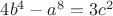 $4b^4-a^8=3c^2$