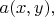 $a(x,y),$