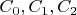 $C_0, C_1, C_2$