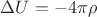 $\Delta U=-4\pi\rho$