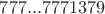 $777...7771379$