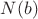 $N(b)$