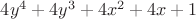 $4y^4+4y^3+4x^2+4x+1$