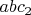 $abc_2$