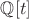 $\mathbb Q[t]$