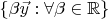 $\{\beta \vec y: \forall \beta \in \mathbb R\}$