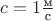 $c=1\frac{\text{м}}{\text{с}}$