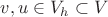 $v,u \in V_h \subset V$