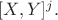 $[X,Y]^j.$