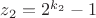 $z_2=2^{k_2}-1$