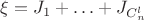 $\xi = J_1+\ldots + J_{C_n^l}$