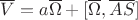$\overline V=a\overline\Omega+[\overline\Omega,\overline{AS}]$