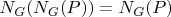 $N_G (N_G(P)) = N_G(P)$