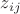 $z_{ij}$