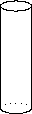 $$\shorthandoff{"}\begin{xy}
    (0,5)*\ellipse(3,1){-}; 
    (0,-5)*\ellipse(3,1){.}; 
    (0,-5)*\ellipse(3,1)__,=:a(-180){-}; 
    (-3,10)*{}="TL"; 
    (3,10)*{}="TR"; 
    (-3,-10)*{}="BL"; 
    (3,-10)*{}="BR"; 
    "TL"; "BL" **\dir{-}; 
    "TR"; "BR" **\dir{-}; 
\end{xy}\shorthandon{"}$$