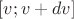 $[v; v+dv]$