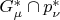 $G^{*}_{\mu} \cap p^{*}_{\nu}$
