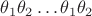 $\theta_1\theta_2\dots\theta_1\theta_2$