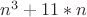 $n^3+11*n$