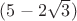 $(5-2\sqrt3)$