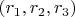 $(r_1,r_2,r_3)$