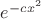 $e^{-c x^2}$