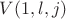 $V(1,l,j)$