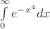 \int\limits_0^\infty{e^{-x^4}dx}
