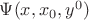 $\Psi(x,x_0,y^0)$ $\Psi(x,x_0,y^0)$