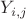 $Y_{i,j}$