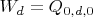 $W_d=Q_{0,d,0}$