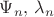 $\Psi_n, \, \lambda_n $