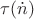 $\tau(\dot n)$