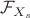 $\mathcal{F}_{X_s}$