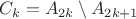 $$C_k=A_{2k}\setminus A_{2k+1}$$