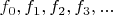 $f_0,f_1,f_2,f_3,...$