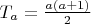 $T_a= \frac{a(a+1)}{2}$