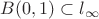 $B(0,1) \subset l_\infty$