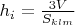 $h_{i}=\frac{3V}{S_{klm}}$