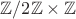 $\mathbb Z/2\mathbb Z\times\mathbb Z$