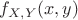 $f_{X,Y}(x, y)$