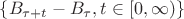 $\{  B_{\tau + t} - B_{\tau}, t \in [0, \infty) \}$