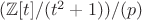 $(\mathbb Z[t]/(t^2+1))/(p)$