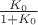 $\frac{K_0}{1+K_0}$