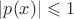 $|p(x)| \leqslant 1$