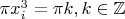 $\pi x_i^3 = \pi k, k \in \mathbb{Z}$