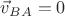 $\vec{v}_{BA}=0$