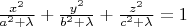 $\frac{x^2}{a^2+\lambda}+\frac{y^2}{b^2+\lambda}+\frac{z^2}{c^2+\lambda}=1$